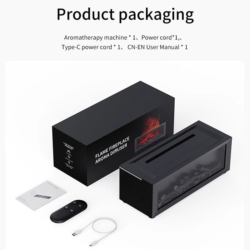 Flame Effect Fireplace Aroma Diffuser